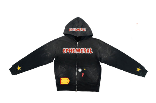 Black Ephemeral Hoodie